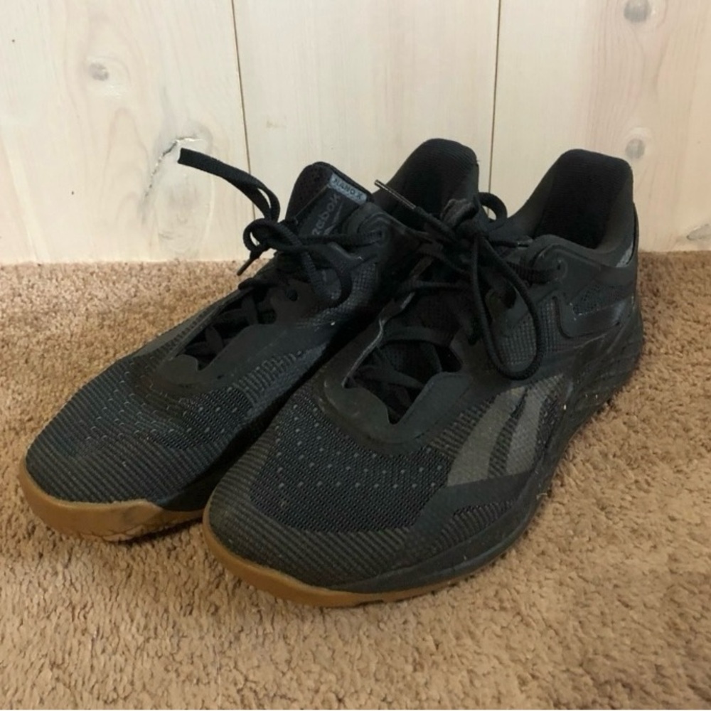 Reebok Men's Black and Brown Athletic Shoes